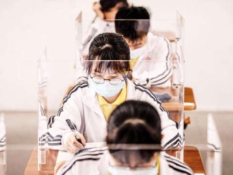 Məktəbli parlament binasının qarşısında etiraz etdi-Məktəbəqayıdışın nümunəsi