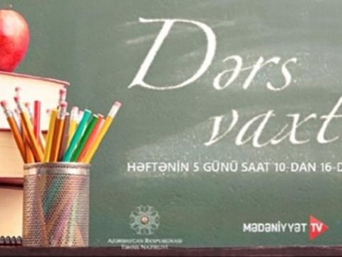Mayın 15-də tədris proqramına uyğun teledərslər təqdim edilib