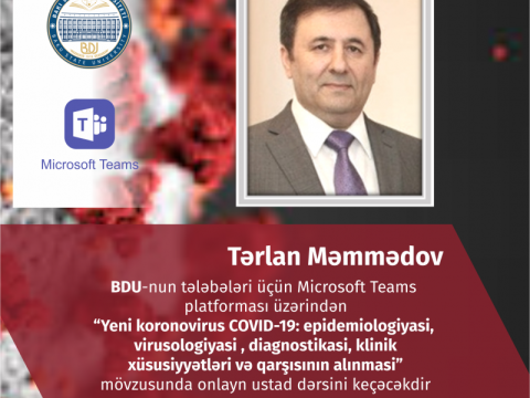 ELAN: Professor BDU tələbələri üçün onlayn ustad dərsi keçəcək