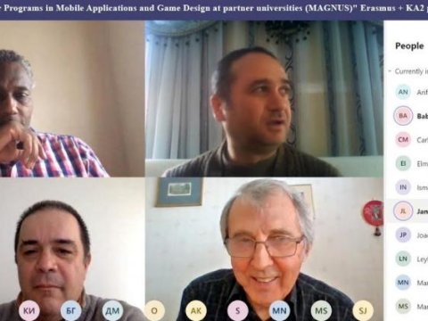 BMU-nun əməkdaşları Erasmus+ KA2 layihəsinin onlayn iclasında