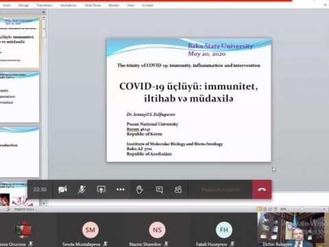 “COVID-19 üçlüyü: immunitet, iltihab və müdaxilə” mövzusunda ustad dərsi  