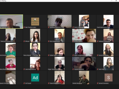 Bakı Texniki Kollecinin Pedaqoji Şurasının onlayn iclası keçirilib