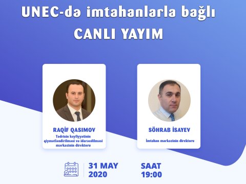 UNEC  tələbələrinin nəzərinə!