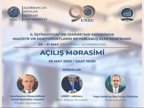 UNEC-də magistr və doktorantların beynəlxalq elmi konfransı keçirilir