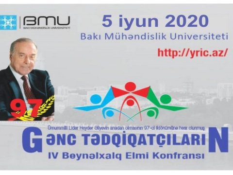 “Gənc tədqiqatçıların IV beynəlxalq elmi konfransı” onlayn keçiriləcək  