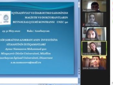MDU - nun magistrant və doktorantları UNEC-də təşkil olunan beynəlxalq elmi konfransda iştirak ediblər