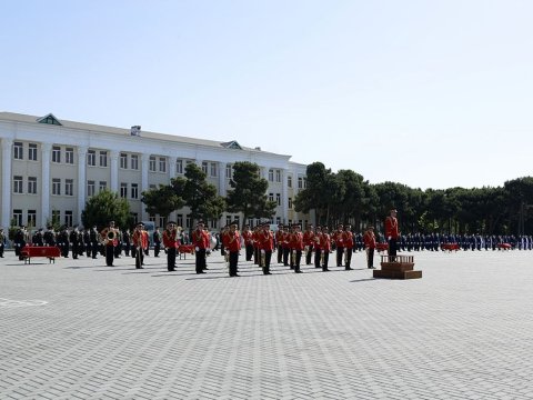 Azərbaycan Ali Hərbi Məktəbində növbəti buraxılış mərasimi keçirilib