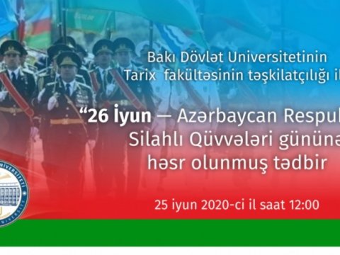 BDU-da Silahlı Qüvvələri Gününə həsr olunan onlayn tədbir təşkil ediləcək