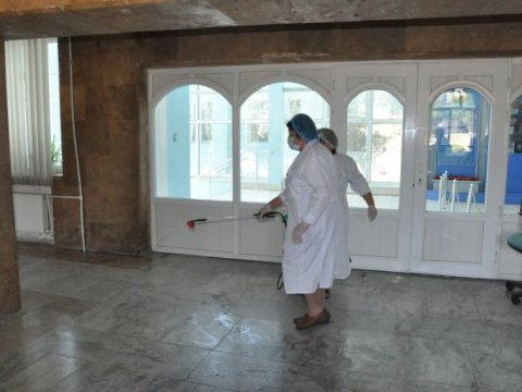 Mingəçevir Dövlət Universitetində növbəti dəfə  tibbi-profilaktik və dezinfeksiya işləri aparılıb