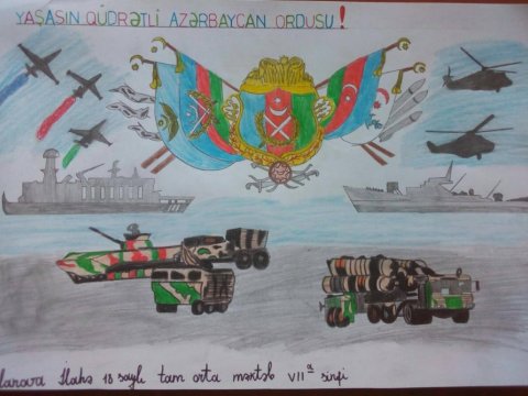 Şəkidə məktəblərarası  onlayn rəsm müsabiqəsinin qalibləri mükafatlandırılıb