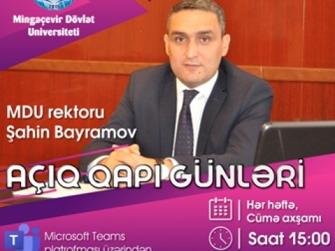 Mingəçevir Dövlət Universitetində iyun ayı ərzində dördüncü “Açıq qapı” günü keçirilib