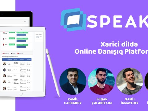 UNEC müəllimi ilə tələbələrinin birgə startapı: “Speak.az”