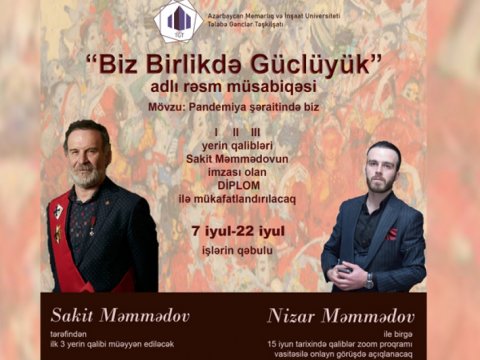 Rəsm müsabiqəsinə əl işlərin qəbulu davam edir