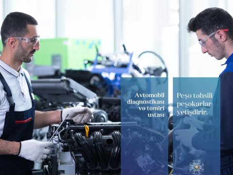 Sənaye ixtisasları üzrə pilot peşə təhsili proqramlarına qəbul davam edir