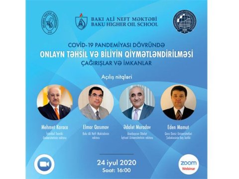 Bakı Ali Neft Məktəbi “Onlayn təhsil və biliyin qiymətləndirilməsi: çağırışlar və imkanlar” mövzusunda vebinar keçirəcək