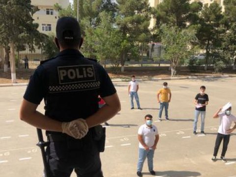 BŞBPİ: Buraxılış imtahanları ilə əlaqədar xidmətə əlavə polis naryadları cəlb olunub