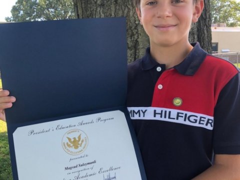 ABŞ-da 10 yaşlı azərbaycanlı təhsildə xüsusi müvəffəqiyyətlərinə görə Prezident Mükafatı alıb