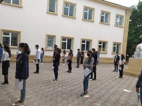 Polis imtahanlarda gücləndirilmiş iş rejimində xidmət aparıb (FOTO)