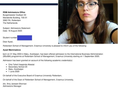 İlqar Məmmədovun qızı Avropadakı universitetə qəbul olundu