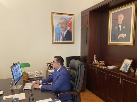 BANM rektoru İstanbul Texnik Universitetinin rektoru ilə onlayn görüş keçirib