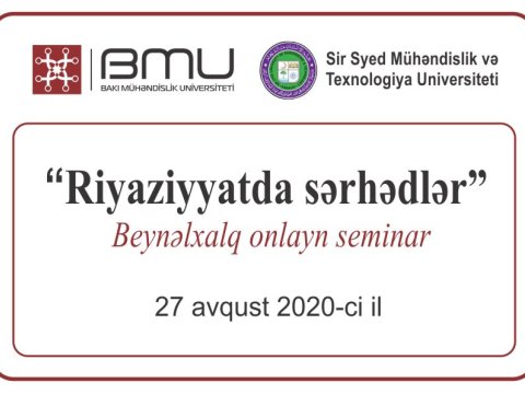 BMU ilə Pakistanın universiteti arasında ilk beynəlxalq onlayn seminar keçirildi