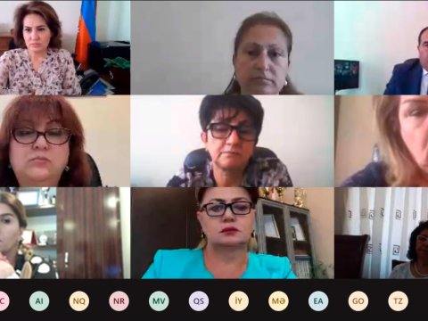 Ümumi təhsil müəssisələrinin direktorları ilə videokonfrans keçirildi