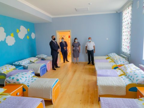 Salyanda 60 nəfərlik uşaq baxçası əsaslı təmir olundu - FOTOLAR
