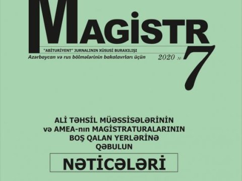 DİM «Magistr» jurnalının 7-ci nömrəsini dərc edib