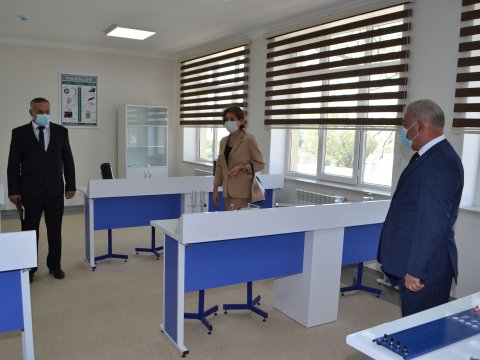 Nazir müavini  Kürdəmirdə məktəb açılışında iştirak edib - FOTOLAR