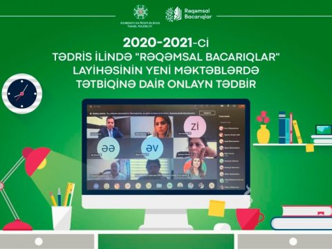 “Rəqəmsal bacarıqlar” layihəsinə 100 yeni məktəb cəlb olunacaq