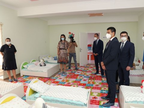 Heydər Əliyev Fondu tərəfindən inşa edilən uşaq bağçalarının açılışı olub - FOTOLAR