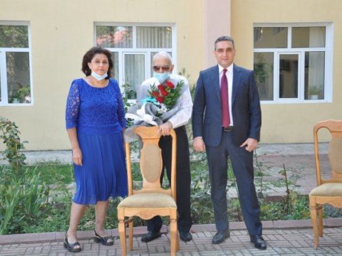 Mingəçevir Dövlət Universitetində təqaüdə ayrılan iki qocaman müəllimlə görüş keçirilib (FOTO)