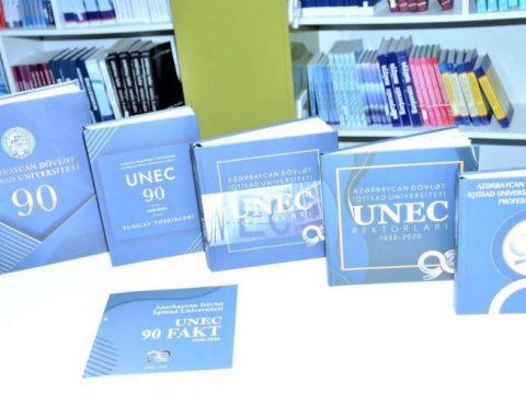 UNEC-in 90 illik yubileyinə töhfə: nəfis tərtibatda kitablar