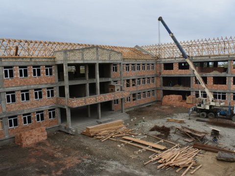 Qubada 850 şagird yerlik yeni məktəb binası tikilir - FOTO