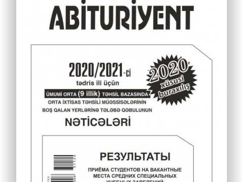 “Abituriyent” jurnalının xüsusi buraxılışı nəşr edilib