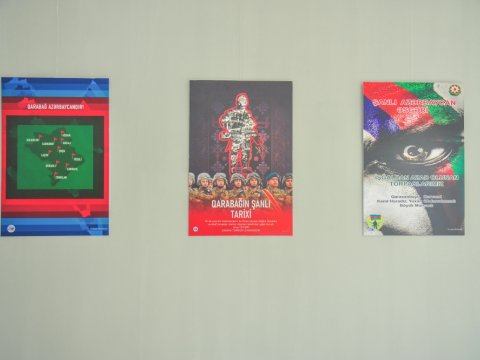 ADMİU-da “Qarabağ Azərbaycandır!” plakat sərgisi açılıb - FOTO