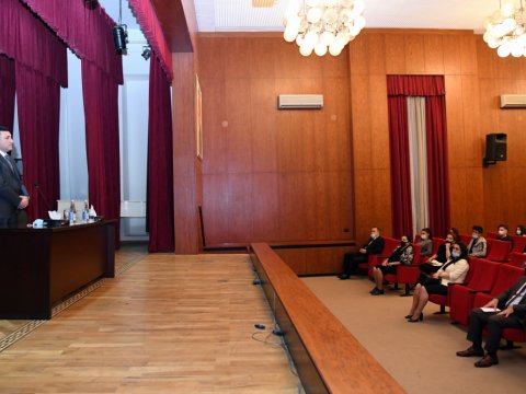 ADNSU-da birinci kurs tələbələri ilə növbəti tanışlıq görüşü keçirilib