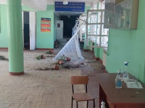 TN: Gəncədə orta məktəb ciddi dağıntılara məruz qalıb