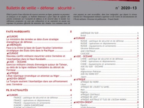 UNEC-in müəllimlərinin məqaləsi Fransanın Müdafiə Nazirliyinin xəbər bülleteninə daxil edildi  
