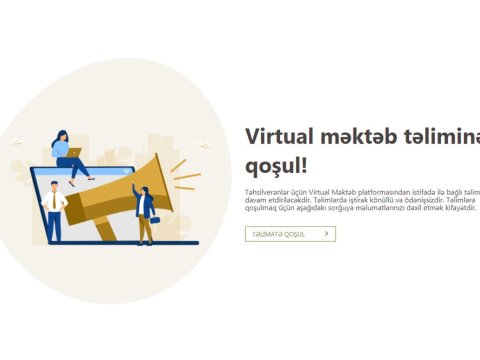 “Virtual məktəb”də müəllimlər üçün onlayn təlimlər davam edir  
