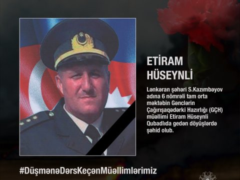 23 ilin müəllimi şəhid oldu