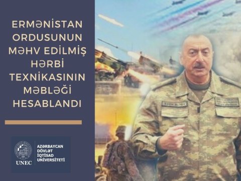Ermənistanın məhv edilmiş hərbi texnikasının məbləği hesablandı