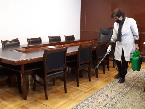 MDU-da növbəti dəfə tibbi-profilaktik və dezinfeksiya işləri aparıldı  