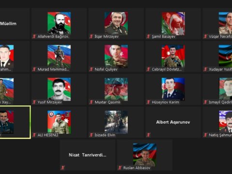 UNEC tələbələri Qarabağ şəhidlərini belə yad etdi - FOTO