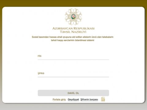 e-telebe.edu.az portalına tələbələrin eydiyyatı davam edir