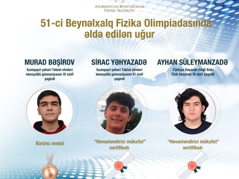 51-ci Beynəlxalq Fizika Olimpiadasında qazanılan növbəti uğur