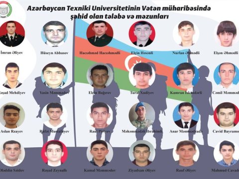 AzTU-nun Vətən müharibəsində şəhid olmuş tələbə və məzunları- Siyahı 