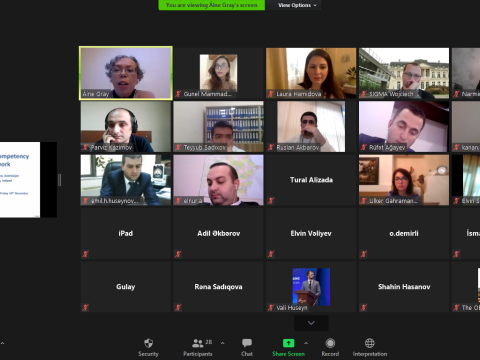 Dövlət qulluğu üzrə pilot layihənin ilk onlayn təlimi keçirilib - FOTO