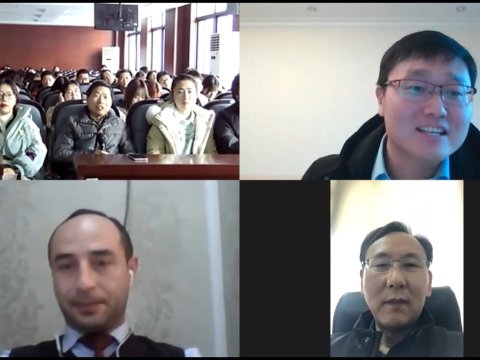 Çinin Anhui Universiteti və BDU-nun  birgə təşkilatçılığı ilə çinli tələbələr üçün onlayn mühazirə keçirilib - FOTO