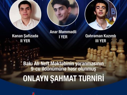 BANM-da Onlayn Şahmat Turnirinin qalibi məlum oldu  
